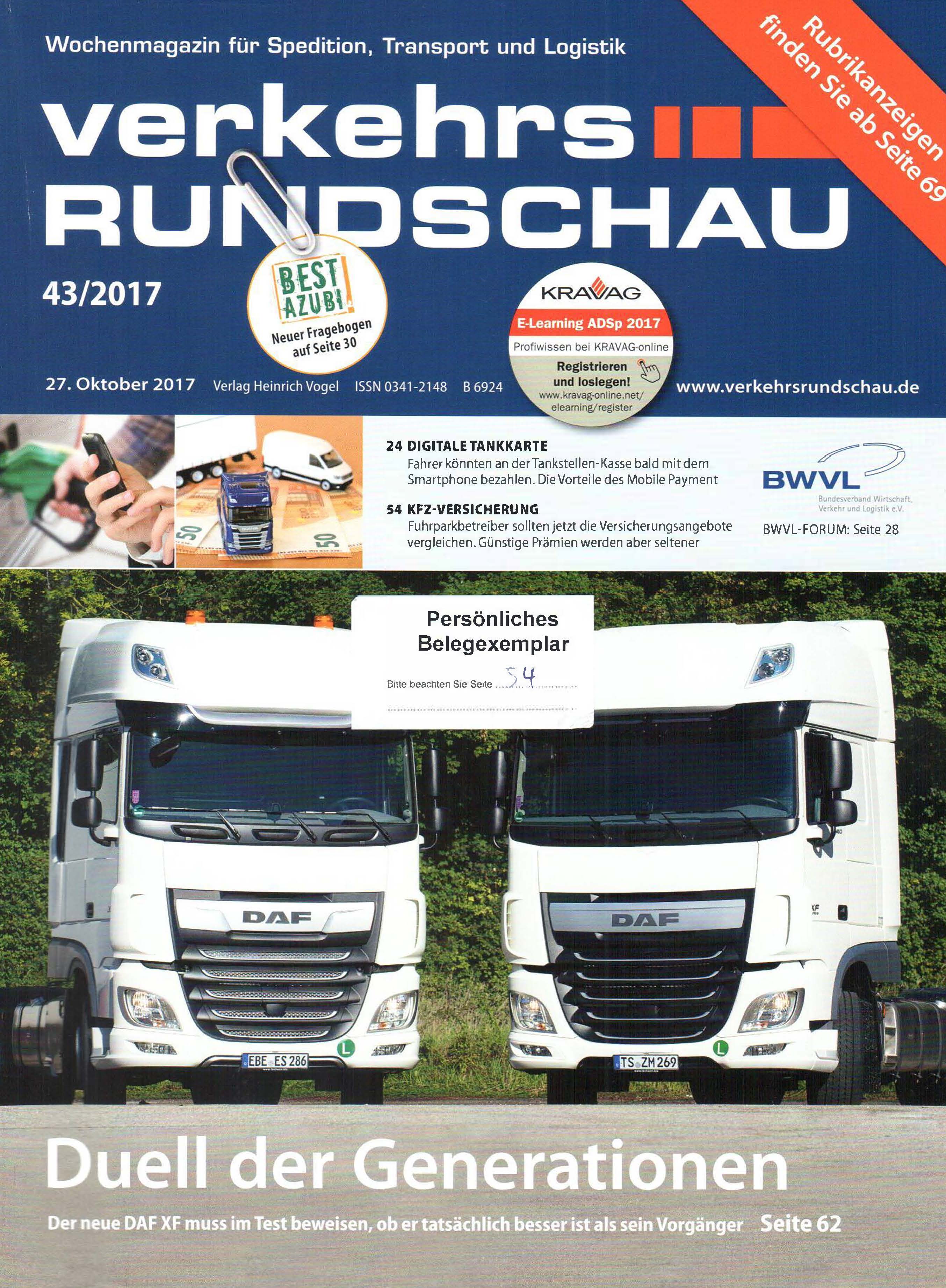 Verkers Rundschau 2017-10-27